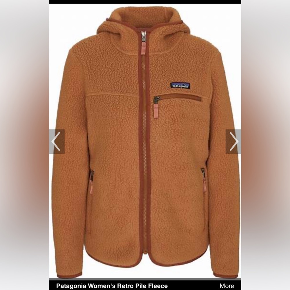 Patagonia Women’s Retro Pile Marsupial Jacket Coat Sz M Nest Brown!